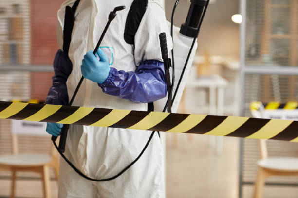 Professional Biohazard Cleanup technician working in Three Rivers, TX